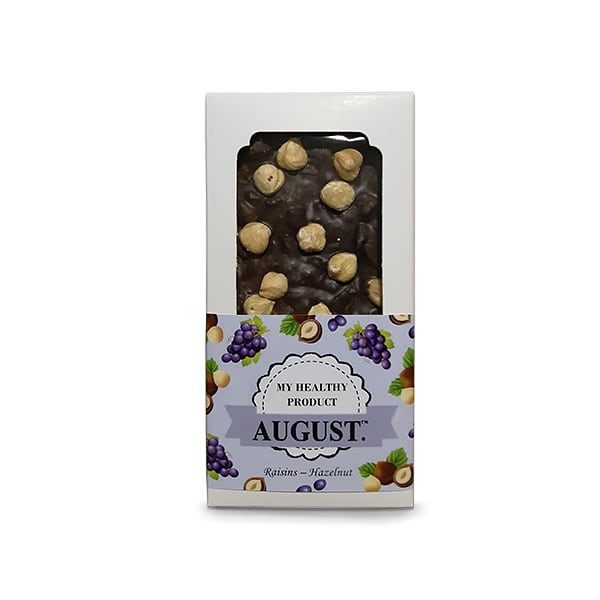 Шоколад Родзинки з фундуком August