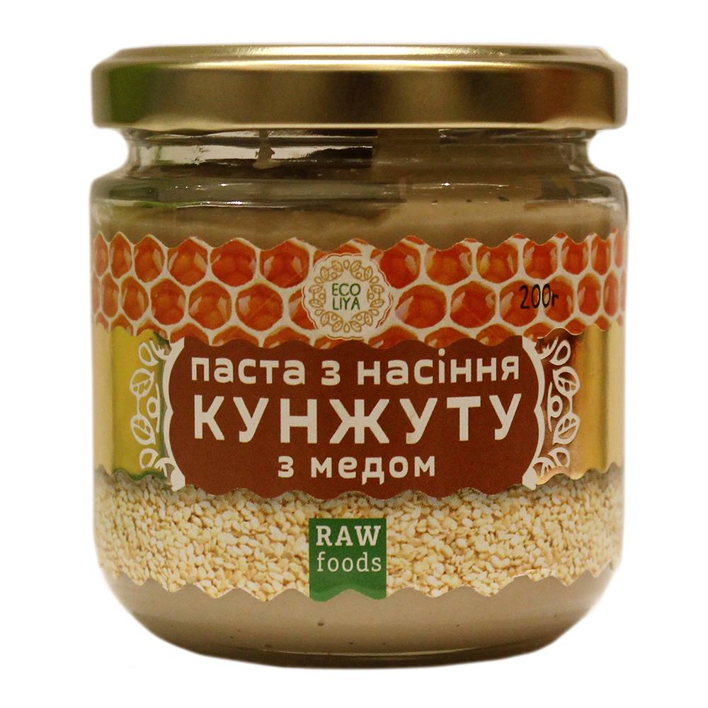 Паста із насіння кунжуту з медом Еколія 200 грам
