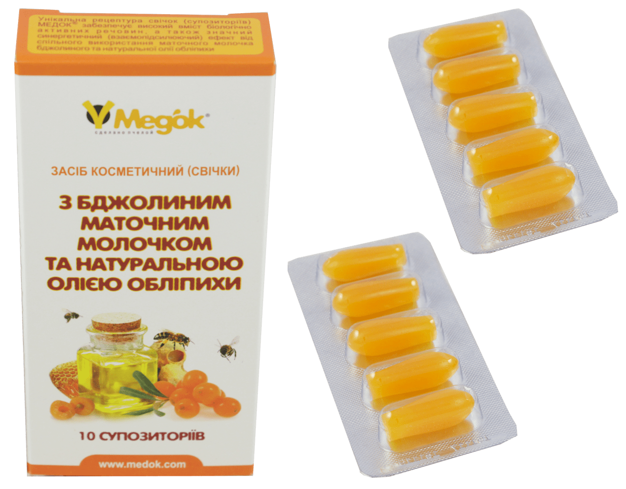 Фитосвечи с маточным молочком (Медок)