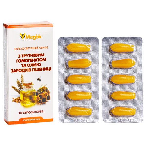 Фітосвічки з трутневим гомогенатом Медок 10 шт