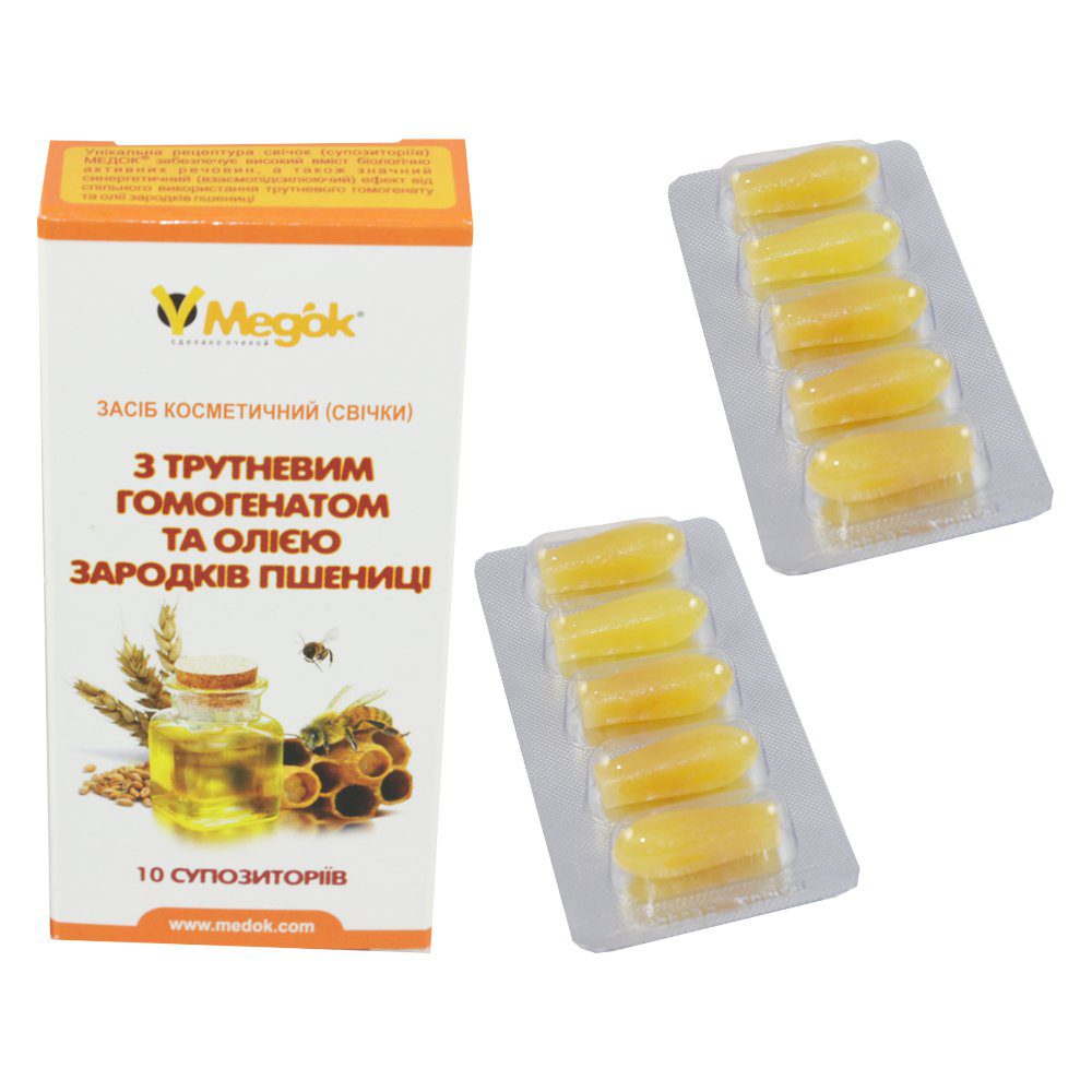 Фитосвечи с трутневым гомогенатом (Медок)