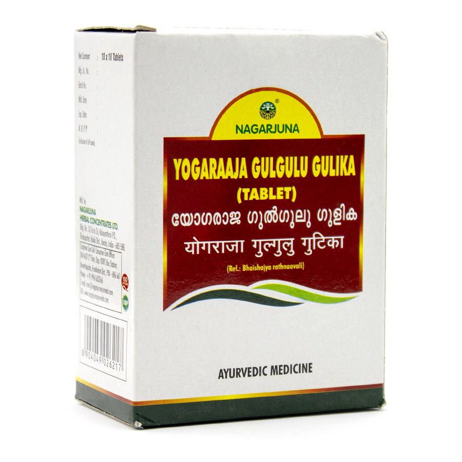 Йогараджа гуггул (Yogaraaja Gulgulu, Nagarjuna) 100 таблеток