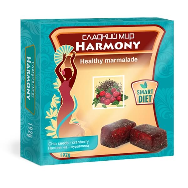 Мармелад Гармония Семена чиа-клюква