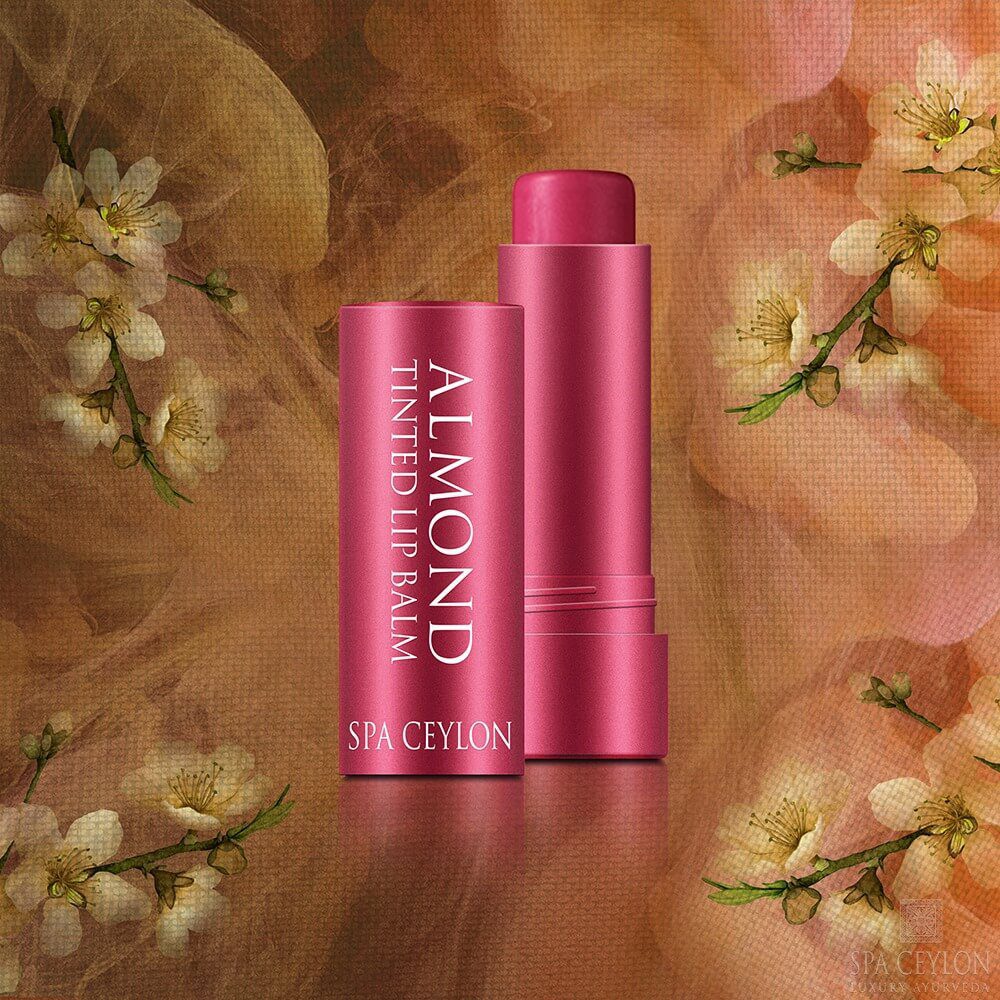 Миндальный бальзам для губ Гибискус (spa Ceylon)