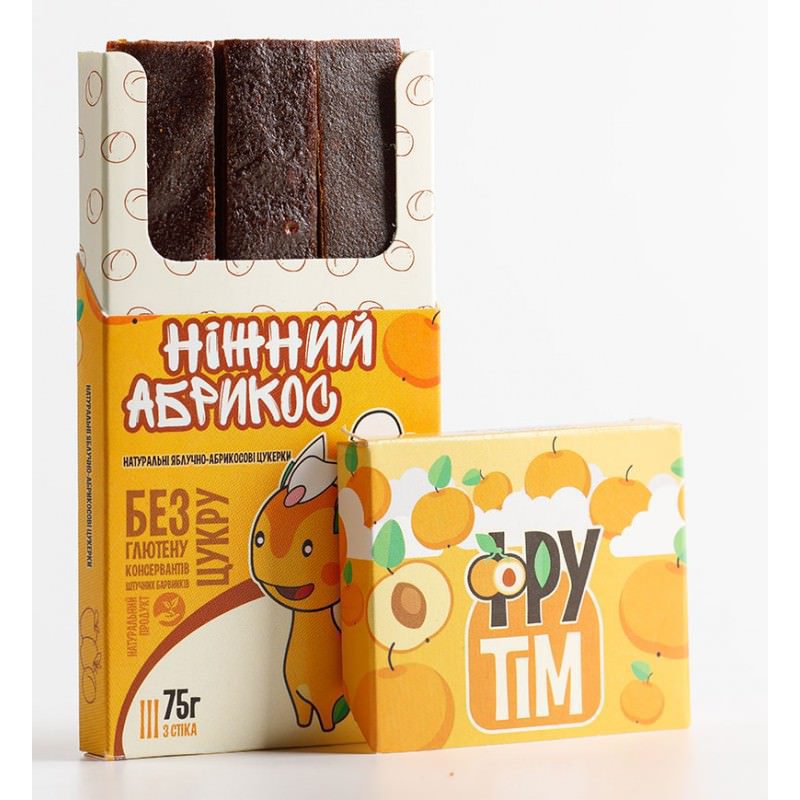 Натуральные яблочно-абрикосовые конфеты ФРУТim