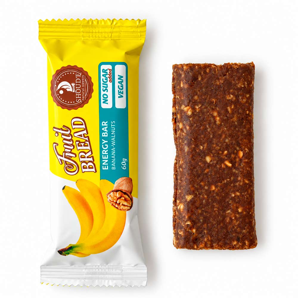 Энергетический батончик Fruit Bread банановый Сладкий Мир 60 грамм