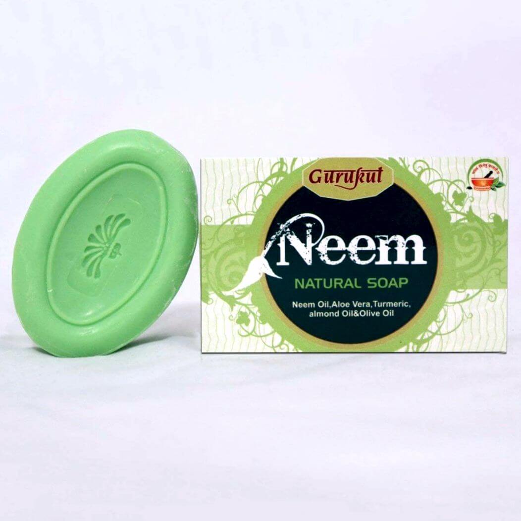 Антибактериальное натуральное мыло НИМ Gurukul