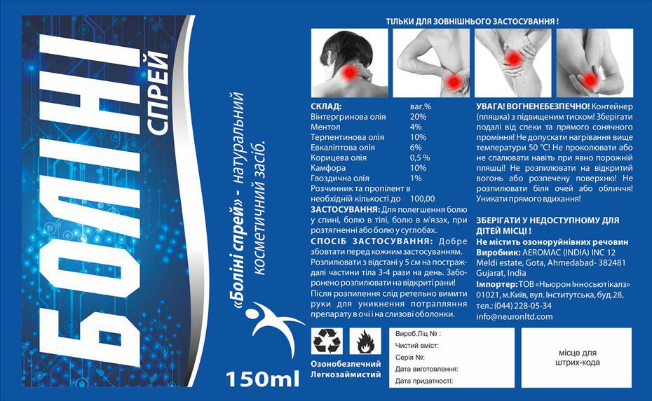 Болин спрей (Bolin spray, Neuron Innoceuticals) ॐ ROSA PHARM