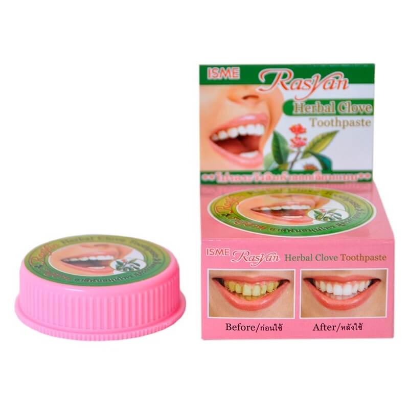 Натуральная круглая зубная паста с экстрактом Гвоздики