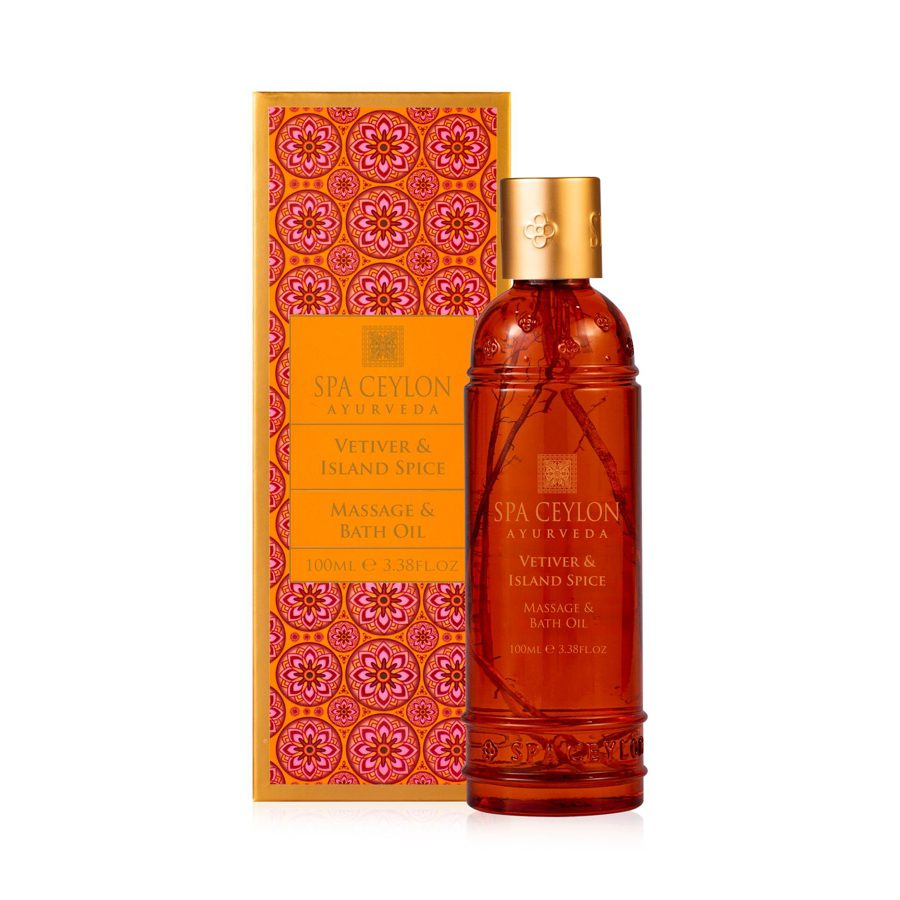 Масло для масажу та ванни Ветивер та Острів Спецій 100 грам