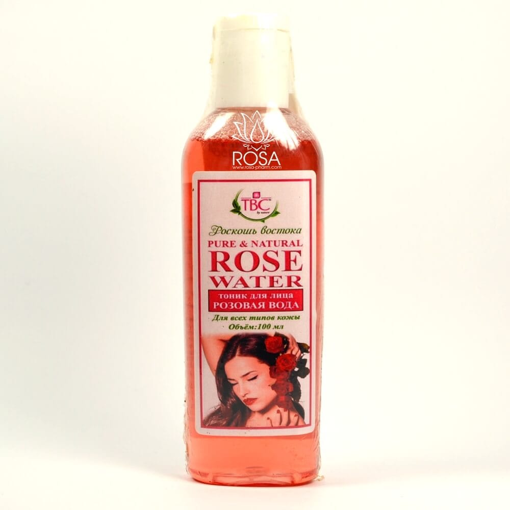 Розовая вода для ухода за кожей лица с экстрактом Алоэ