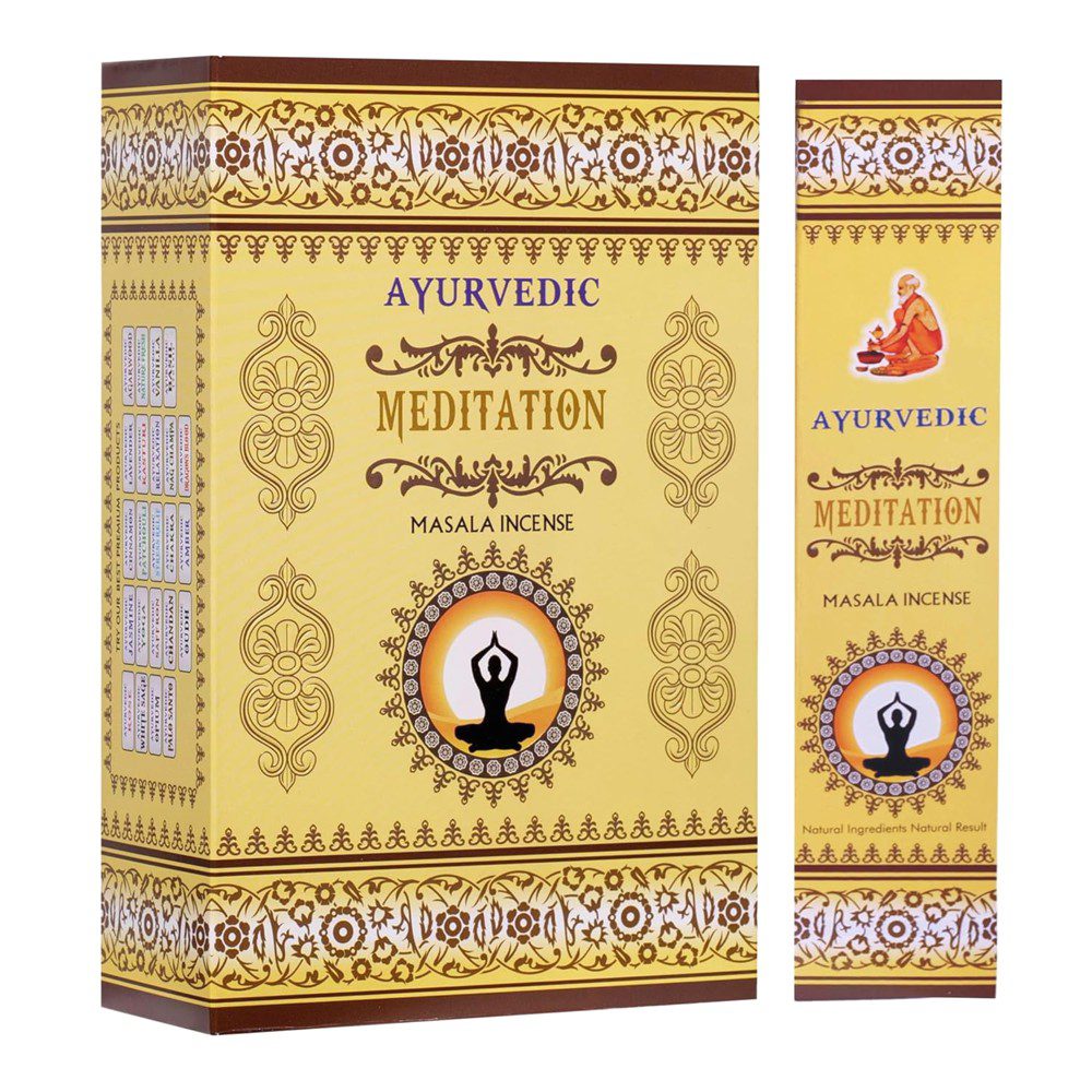 Благовония Медитация (Meditation, Ayurvedic) 15 аромапалочек