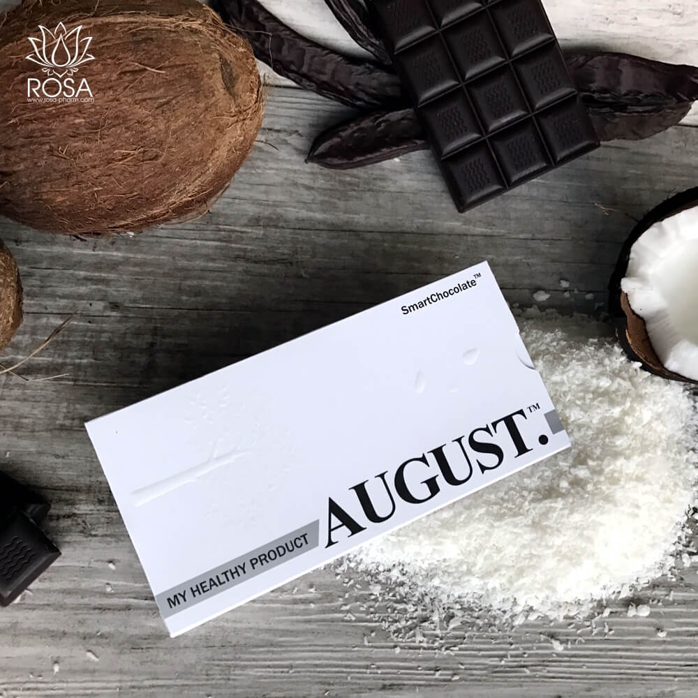 Натуральный шоколад без сахара с кокосом и ванилью