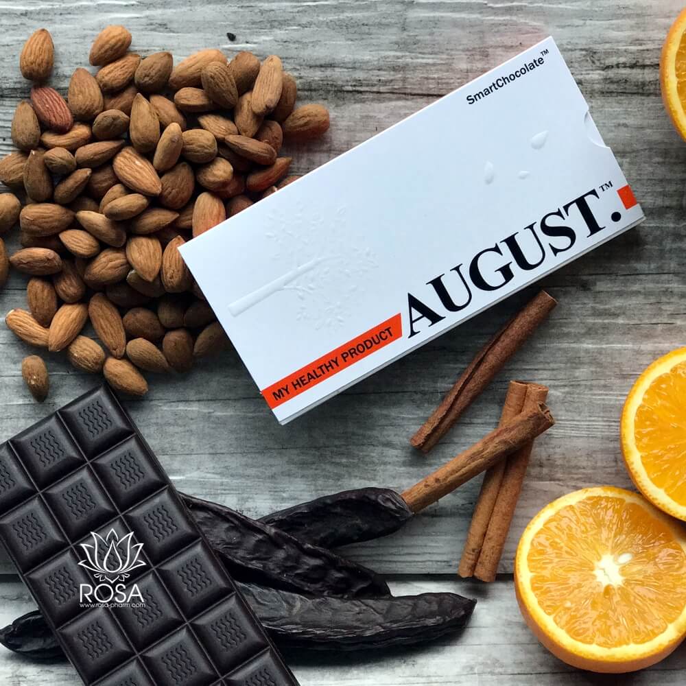 Натуральный шоколад без сахара с апельсином