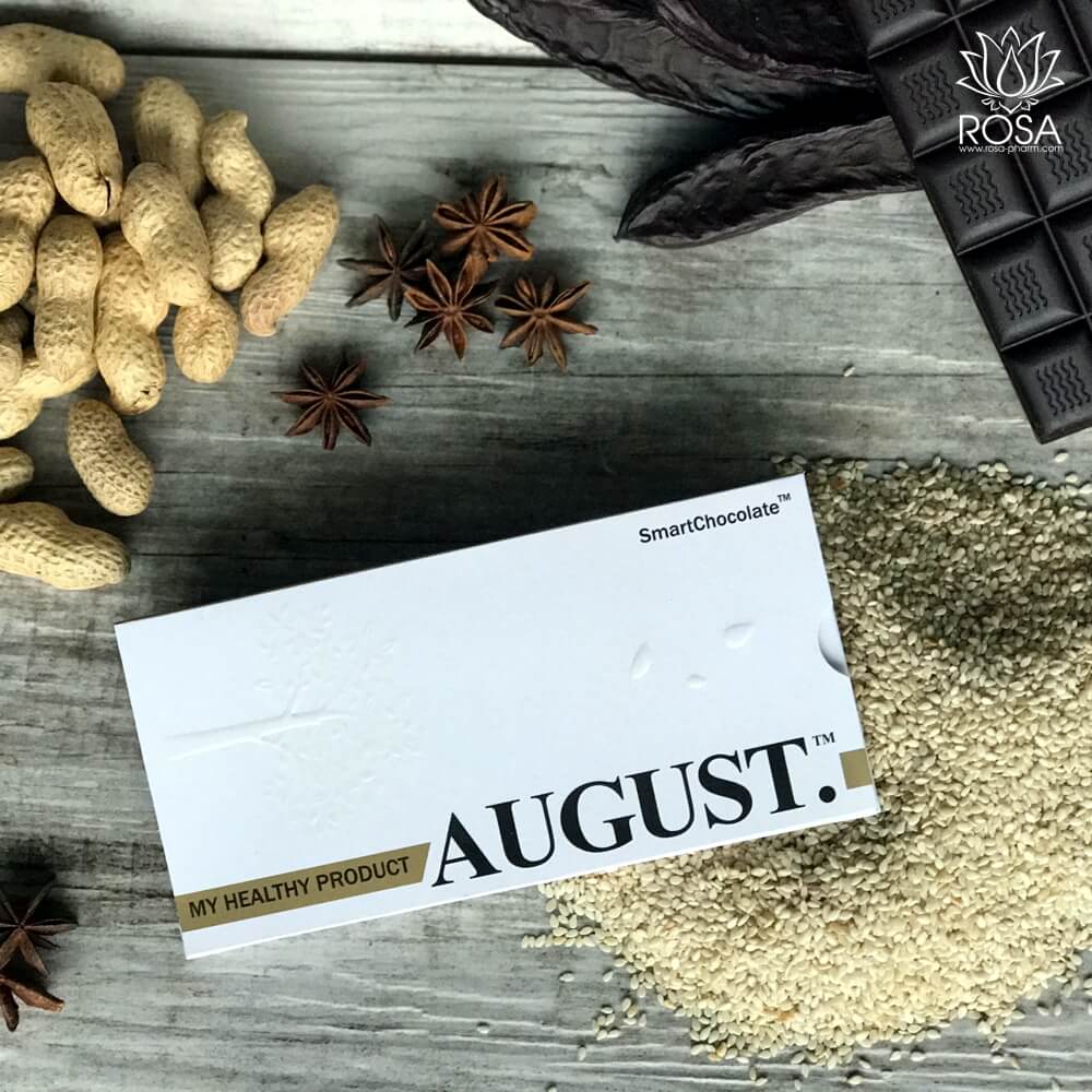 Натуральный шоколад без сахара с кунжутом и арахисом