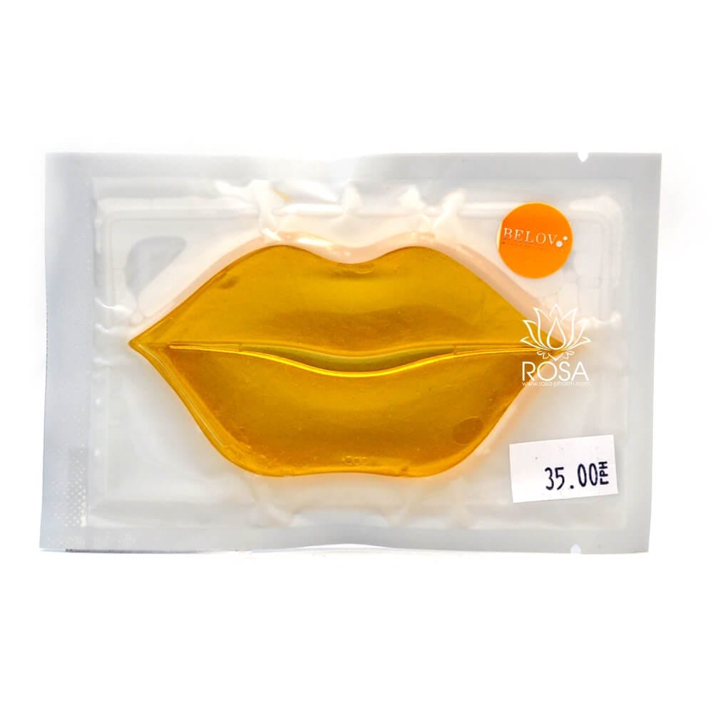 Коллагеновая маска для губ с золотом