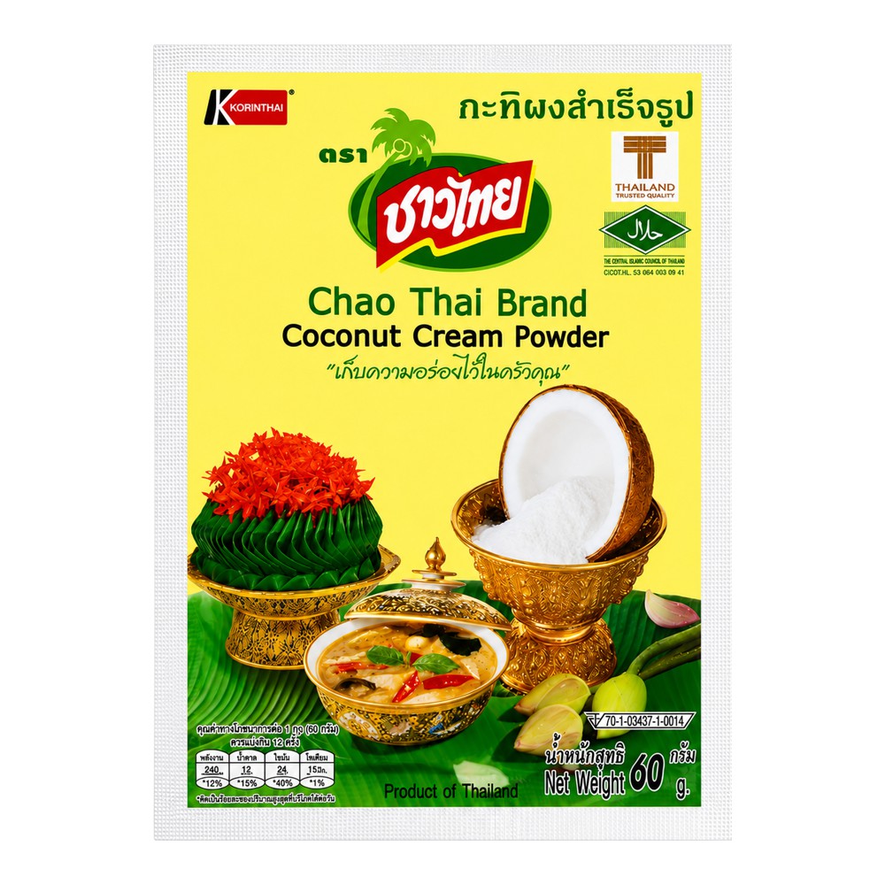 Сухое кокосовое молоко (Coconut Cream, Chao Thai) 60 грамм