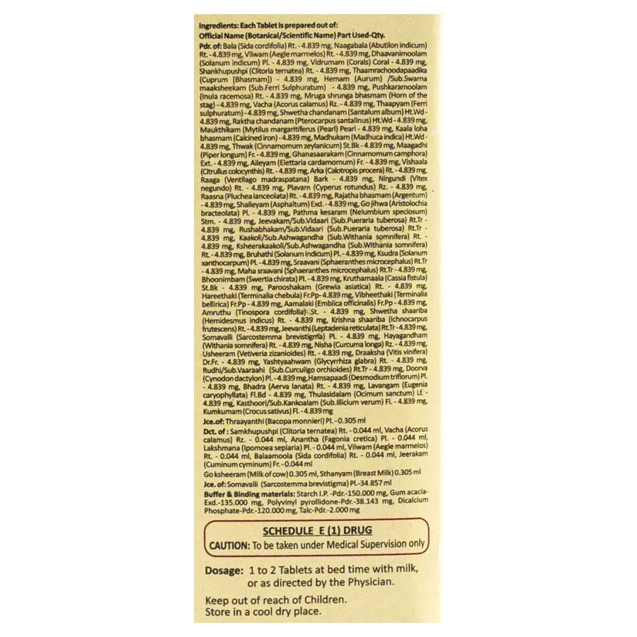 Alternative view of Манасамітра ваті (MaanasaMithra Vatakam, Nagarjuna) 50 пігулок