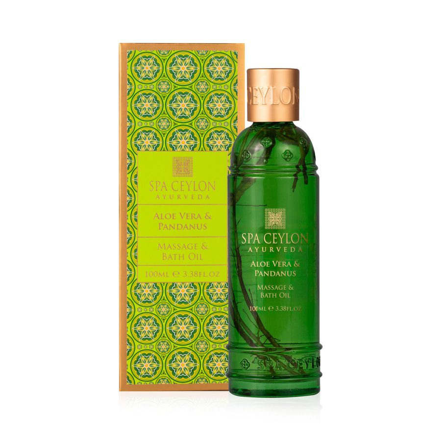 Олія для масажу та ванни Алое Віра та Панданус 100 мл