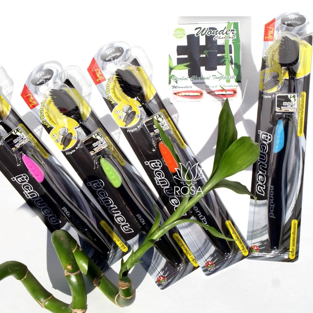 Бамбуковая зубная щетка Тwin Lotus