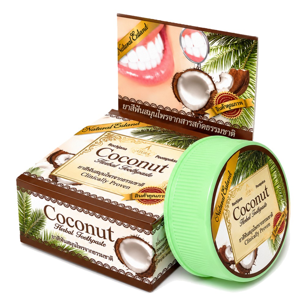 Зубна паста з кокосом Rochjana Coconut 25 грам