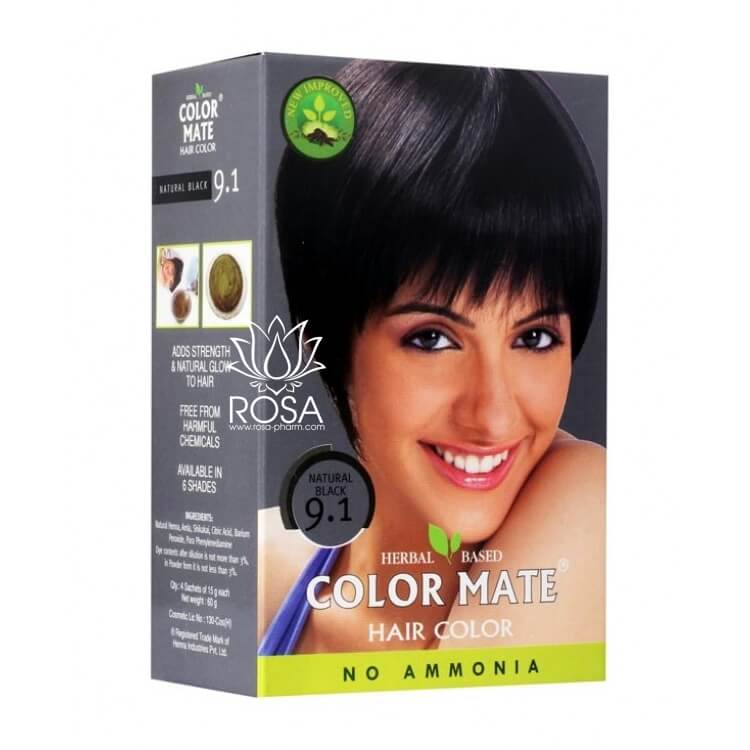 Краска для волос Color Mate 9.1 Natural Black