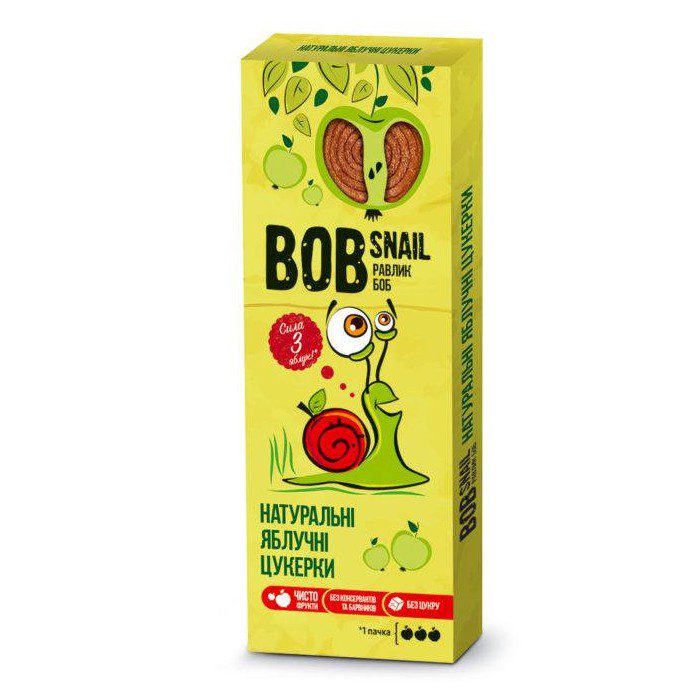Натуральные яблочно-лимонные конфеты Равлик Боб