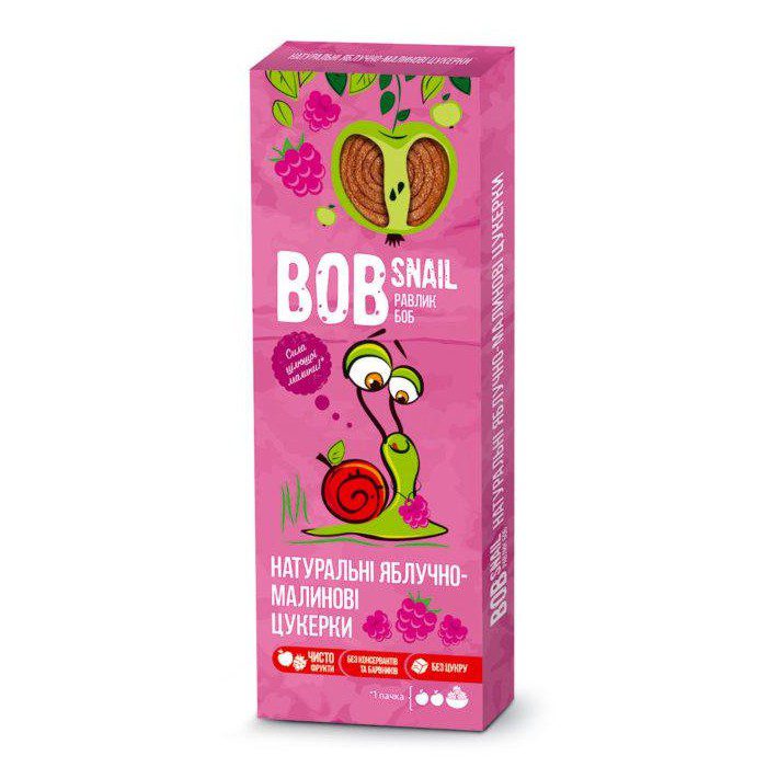 Натуральные яблочно-малиновые конфеты Равлик Боб
