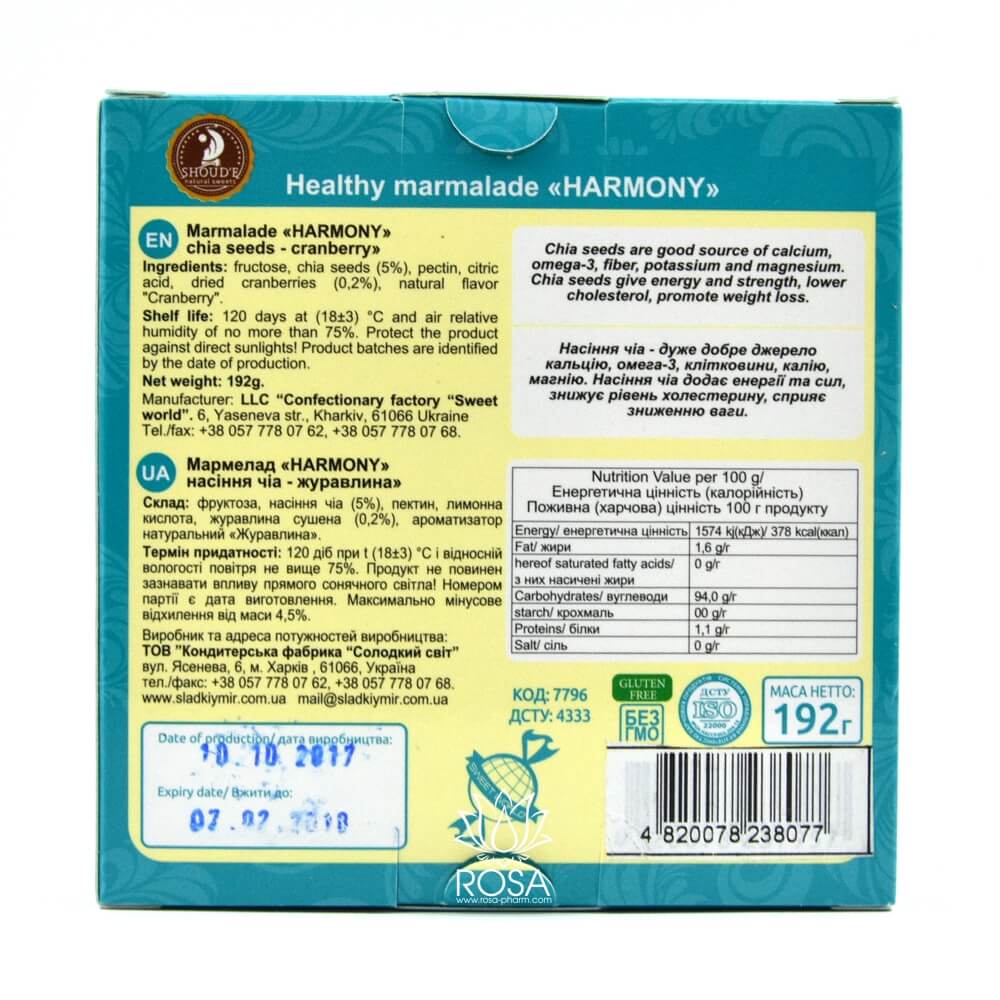 Mapмeлaд Ceмeнa Чиa и Kлюĸвa (Сладкий Мир)