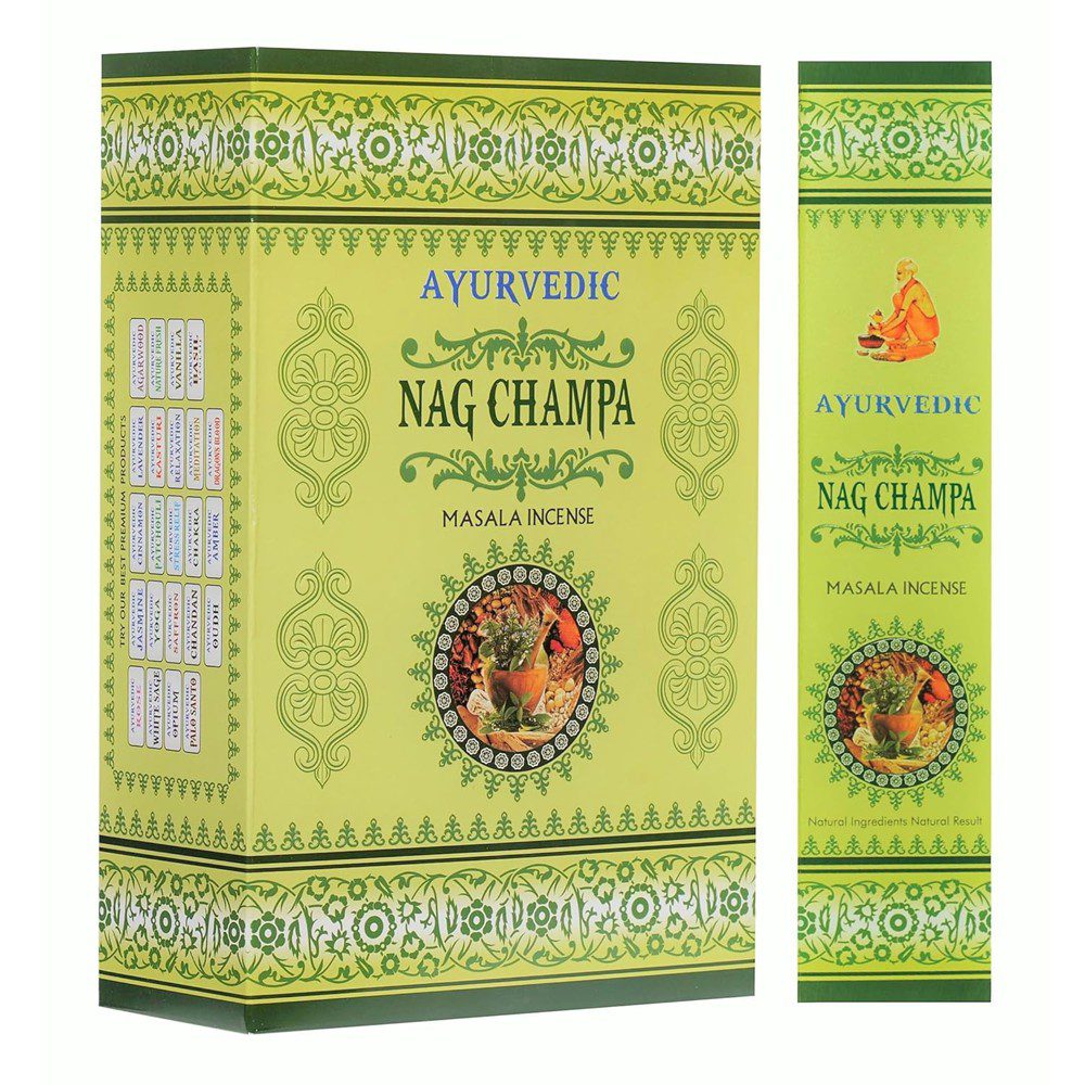 Благовония Наг Чампа (Nag Champa, Ayurvedic) 15 аромапалочек