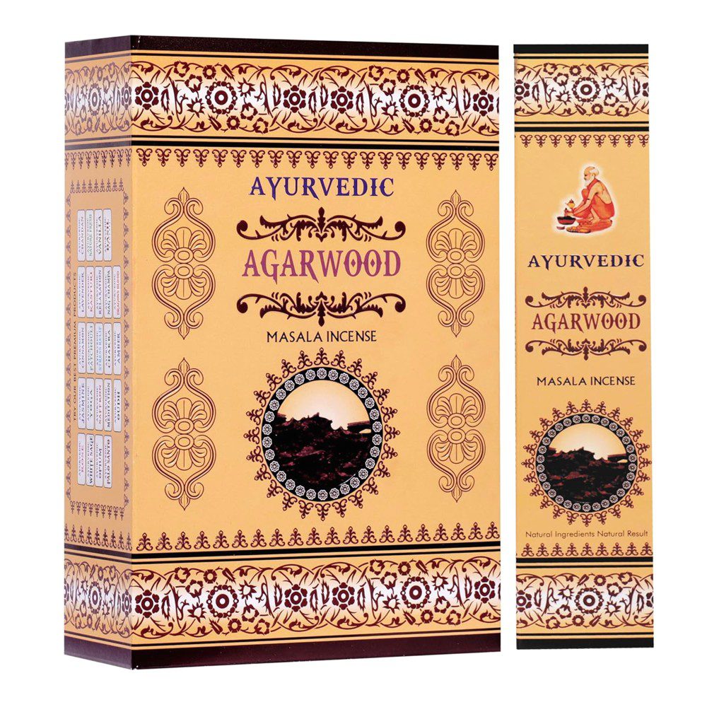 Благовония Агарвуд (Agarwood, Ayurvedic) 15 аромапалочек