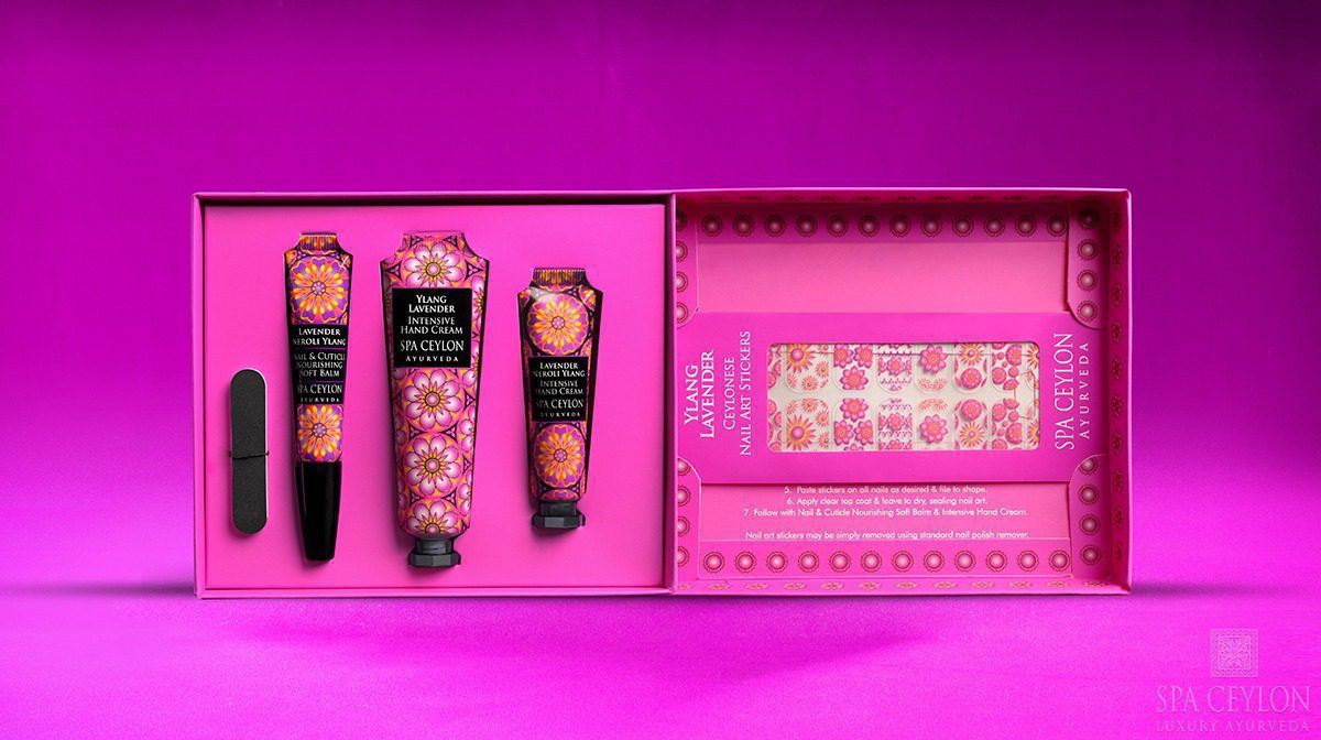 Арт-сет для ногтей Иланг и лаванда