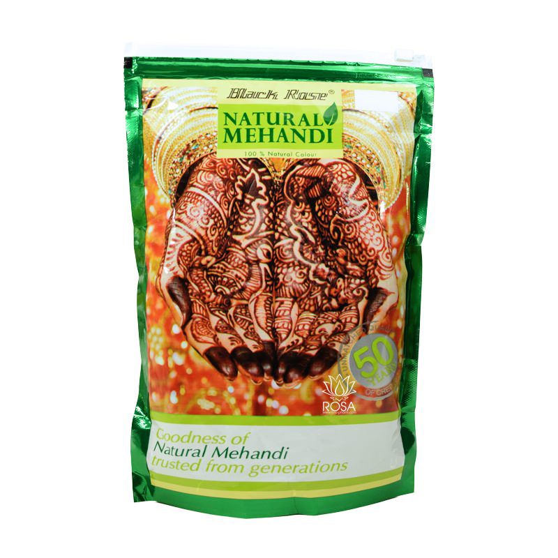 Хна для волос (natural Mehandi, Black Rose)