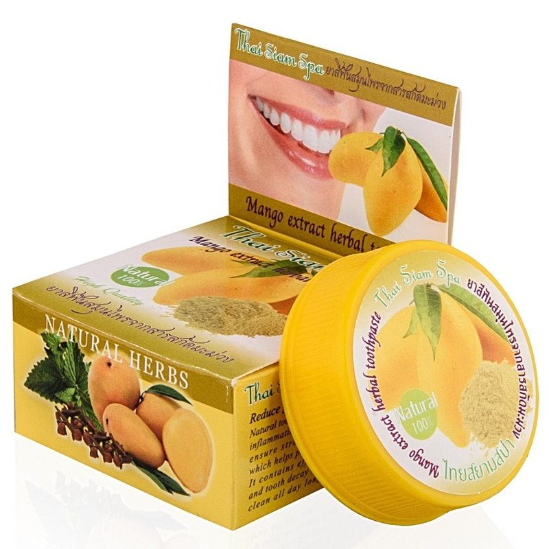 Тайская отбеливающая зубная паста Манго