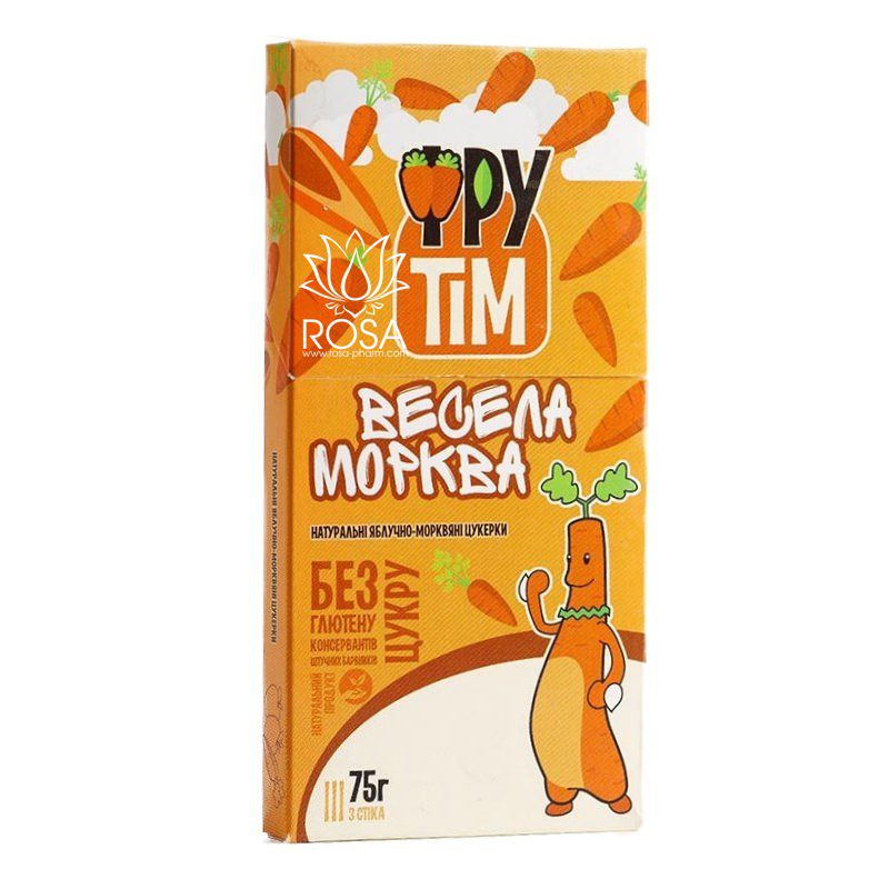 Натуральные яблочно-морковные конфеты ФРУТim