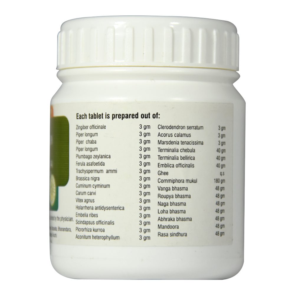 Махайогарадж гуггул (mahayogaraja Guggulu, Nupal)