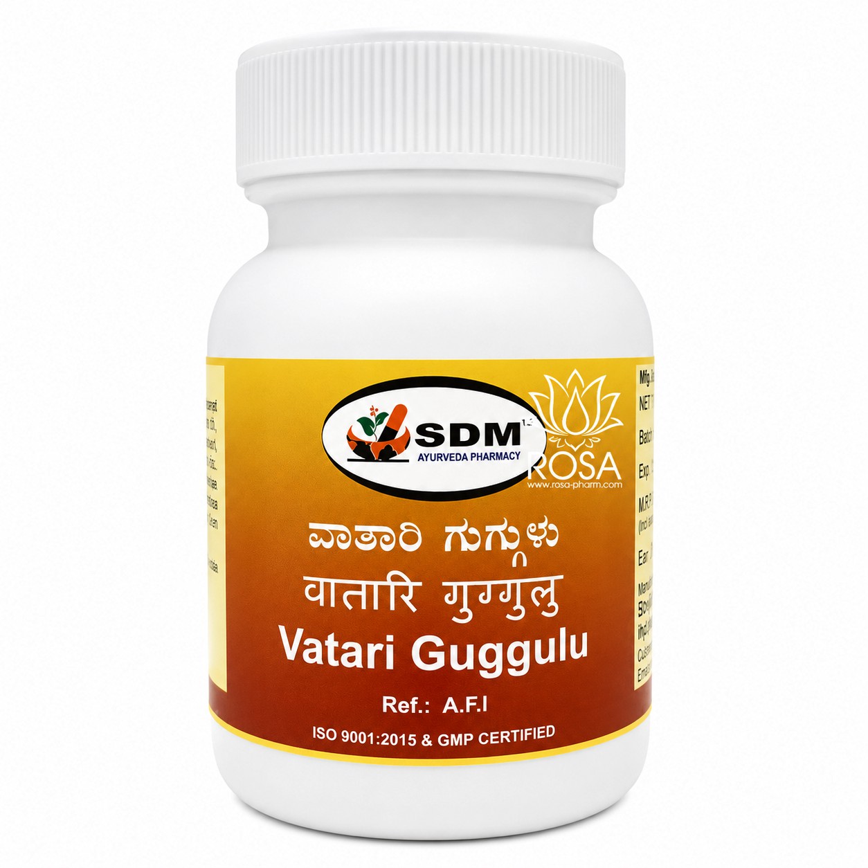 Ватари Гуггул (Vatari Guggulu, SDM Ayurveda) ॐ ROSA PHARM