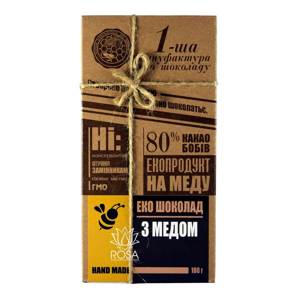 Шоколад черный с Медом (Мануфактура Эко Шоколада)