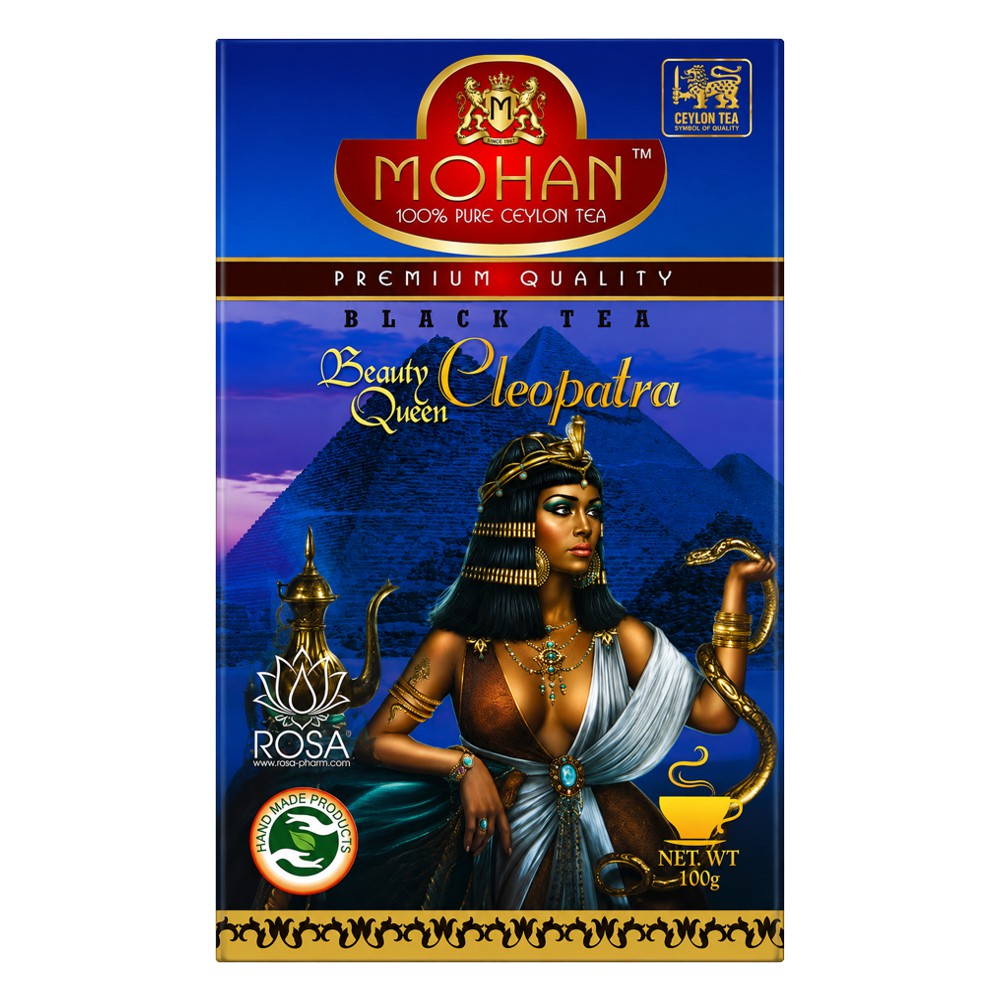 Чёрный чай Королева красоты Клеопатра Mohan 100 грамм*