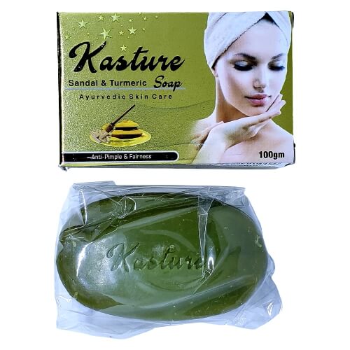 Мило рицинова з сандалом і куркумою Vritikas 100 грам - Зображення 4