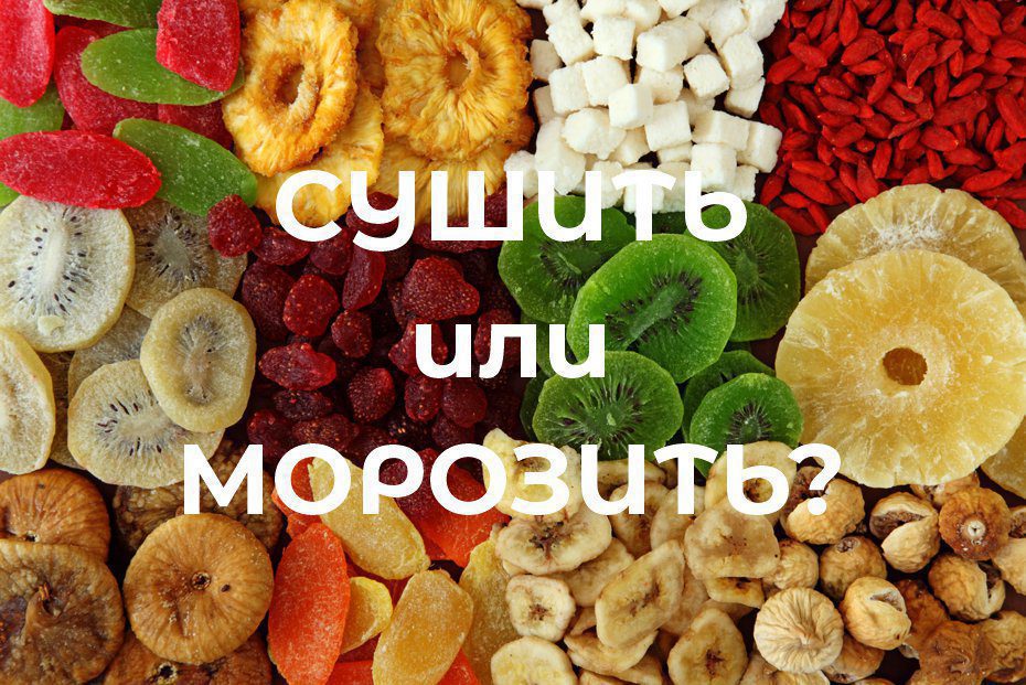 Сушеные и замороженные продукты: польза или вред?