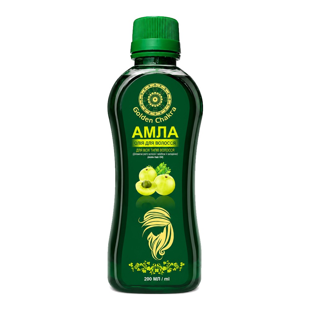 Масло для волос Амла (Amla Hair Oil, Golden Chakra) 200 мл*