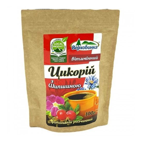 Цикорий Натуральный Верховинка с Шиповником 100 грамм купить