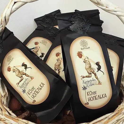 Крафтова кава КОхвеНОПЕЛЬКА зерна Sattvadil 100 грам купить