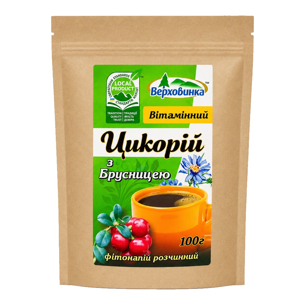 Цикорій з брусницею Верховинка 100 грам