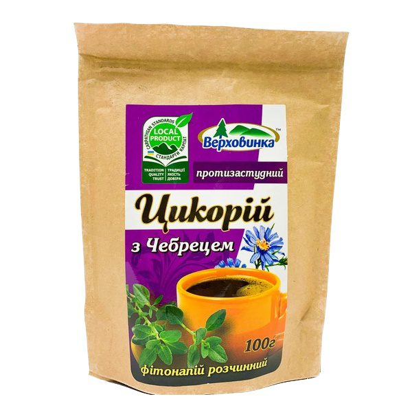 Цикорий с чебрецом Верховинка 100 грамм купить в Бутике аюрведы