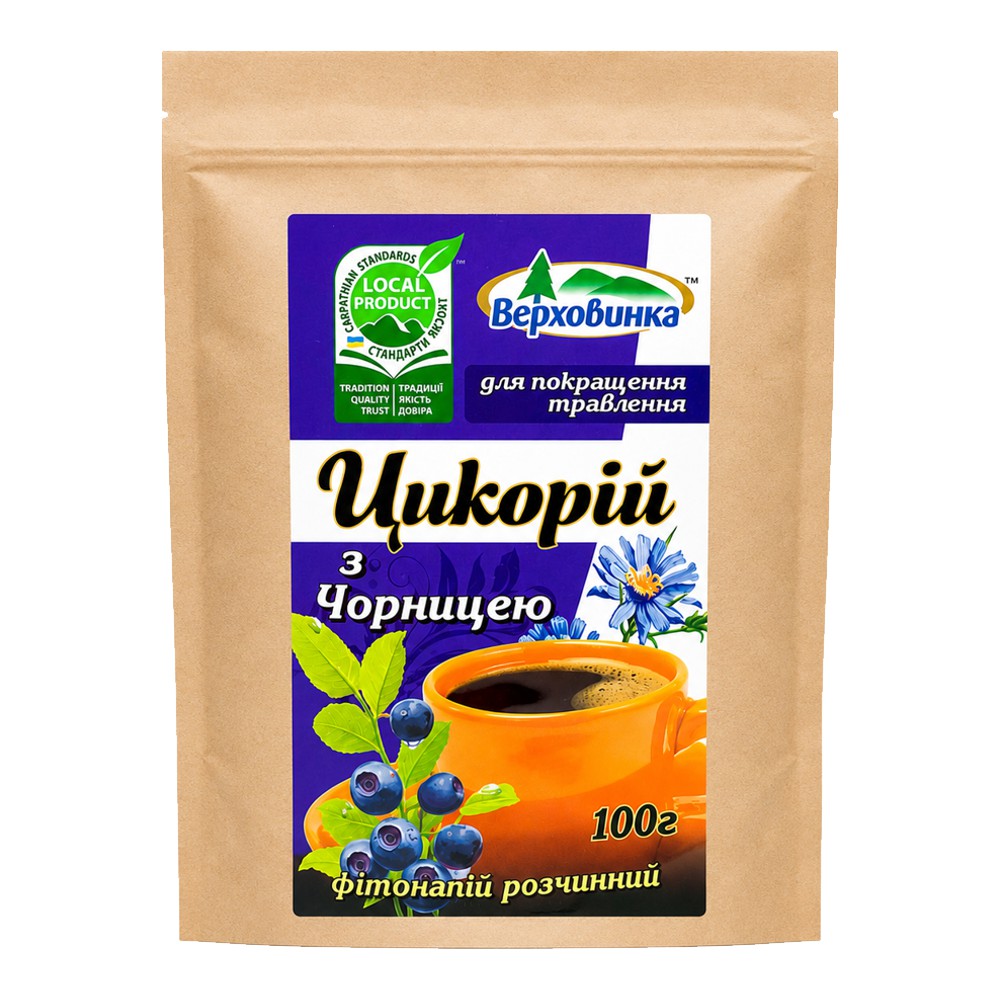 Цикорий с черникой Верховинка 100 грамм
