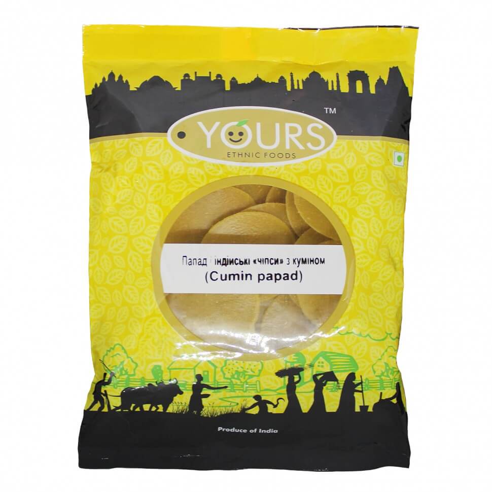 Кумин папад (Cumin Papad, Yours) купить в бутике аюрведы ROSA PHARM