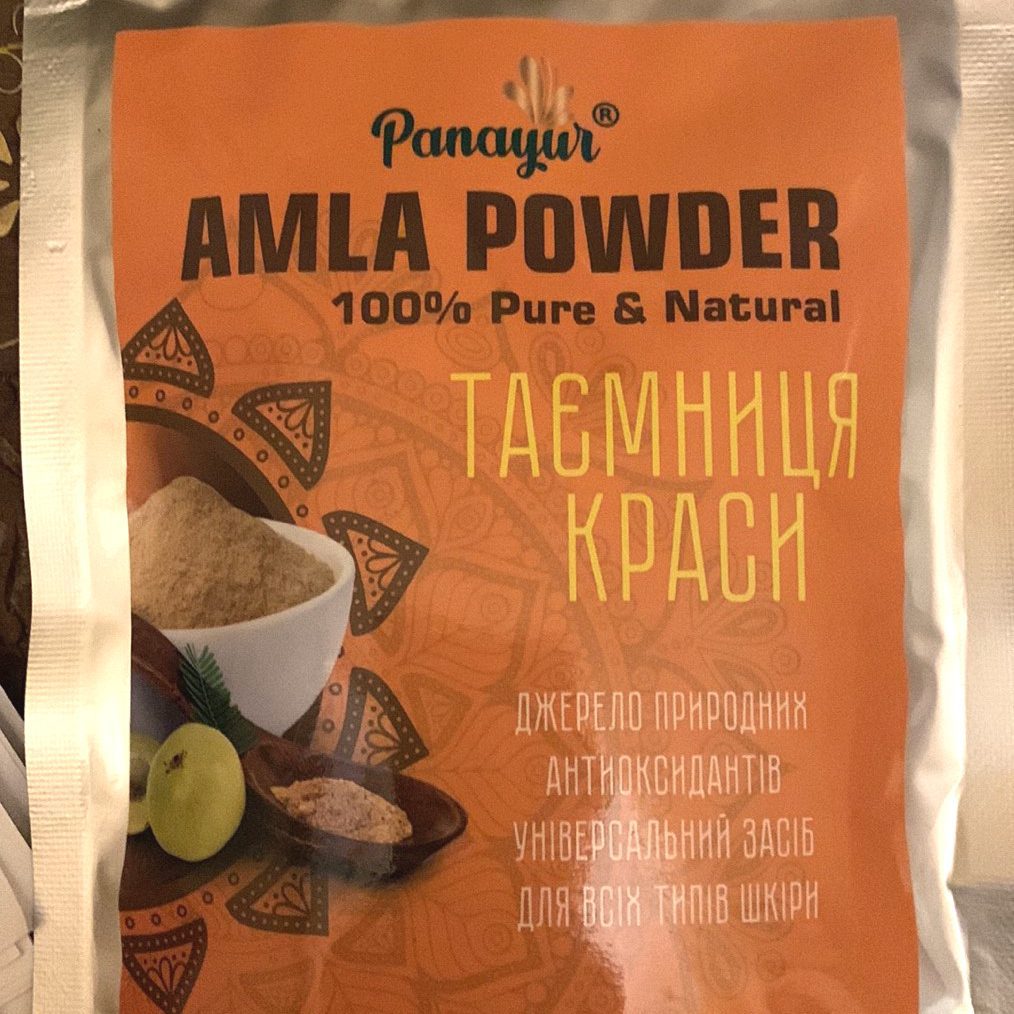 Порошок Амлы для кожи и волос (Amla Powder, Panayur) 100 грамм купить