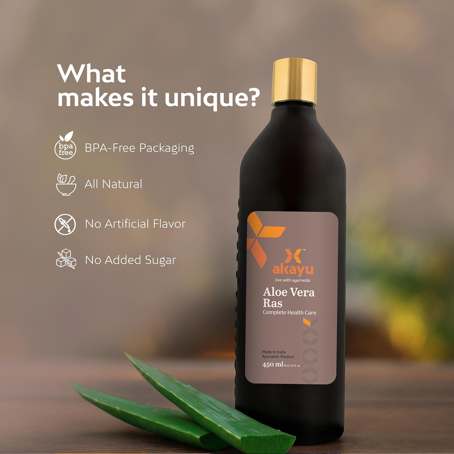 Аюрведический сок Алоэ Вера Akayu 450 мл